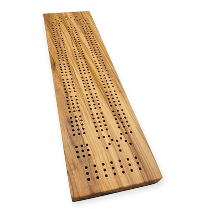 Olive Wood Cribbage Board