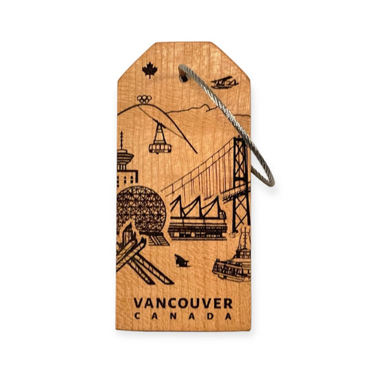 Vancouver Landmarks Luggage Tag