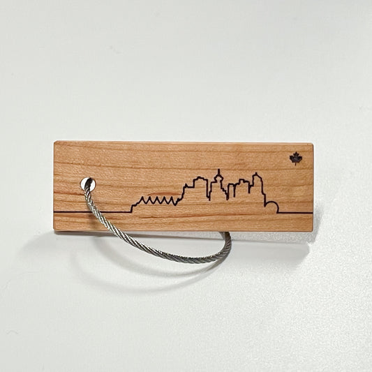 Vancouver City Skyline Keychain