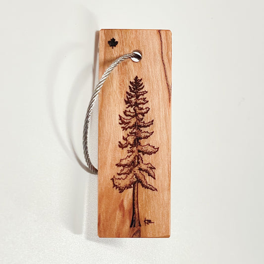 Cedar Tree Keychain